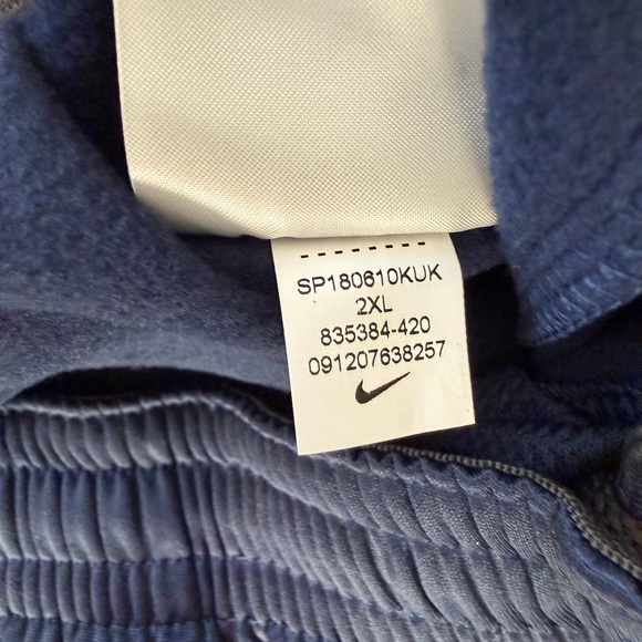 Nike Men’s Track Pants XXL Navy Blue New With Tags Adjustable Leg Openings - Picture 6 of 12